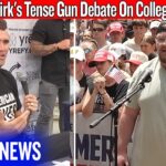 Charlie Kirk’s Tense Gun Debate On College Campus