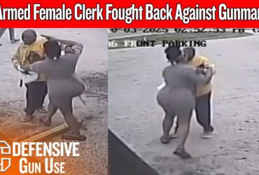 Armed Female Clerk Shoots Warning Shots, Disarms a Gunman, & Saves Everyone in the Store Armed Female Clerk Shoots Warning Shots, Disarms a Gunman, & Saves Everyone in the Store