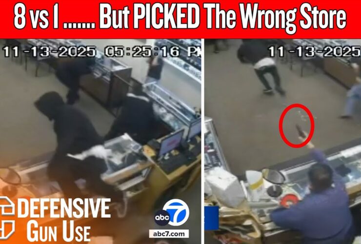 8 Masked Thieves vs 1 Armed Store Owner — Guess Who Ran