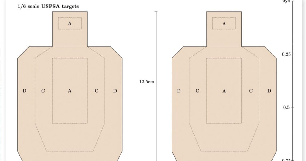 Printable DIY Scaled Targets