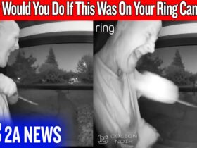 Would You Have Shot This Knife-Weilding Madman Through The Door?