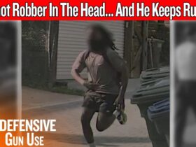 Armed Civilian Shoots Robber In The Head… And He Keeps Running