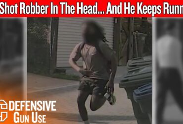 Armed Civilian Shoots Robber In The Head… And He Keeps Running