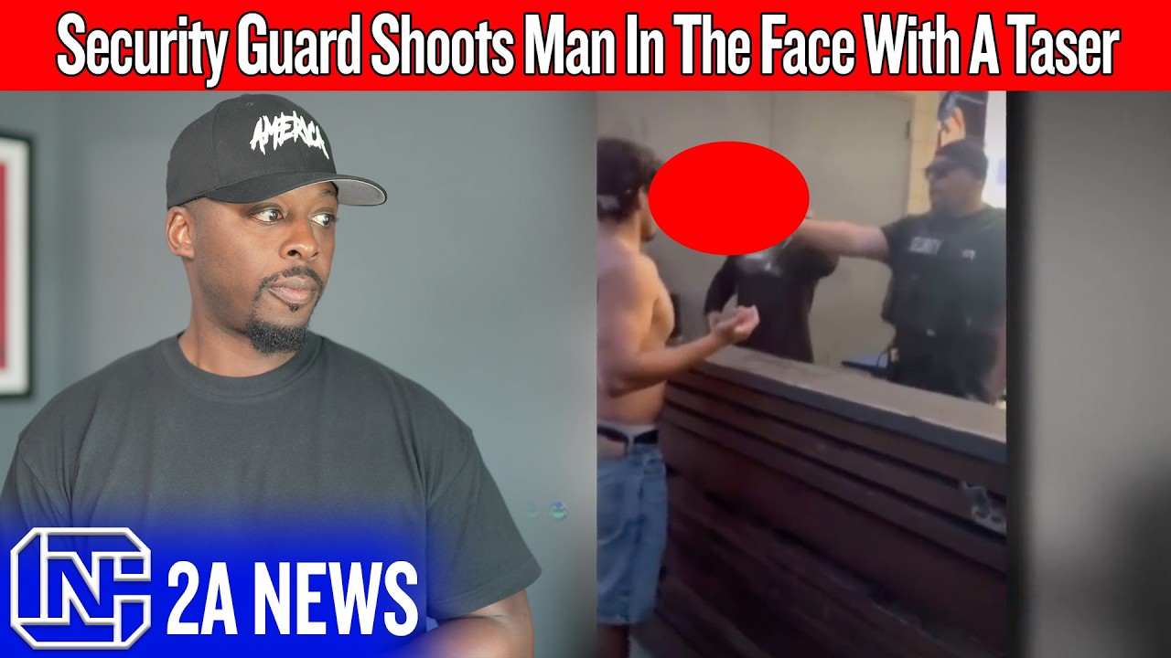 Security Guard Shoots Man In The Face With A Taser