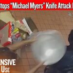 Armed Civilian Stops “Michael Myers” Knife Attack In Restaurant